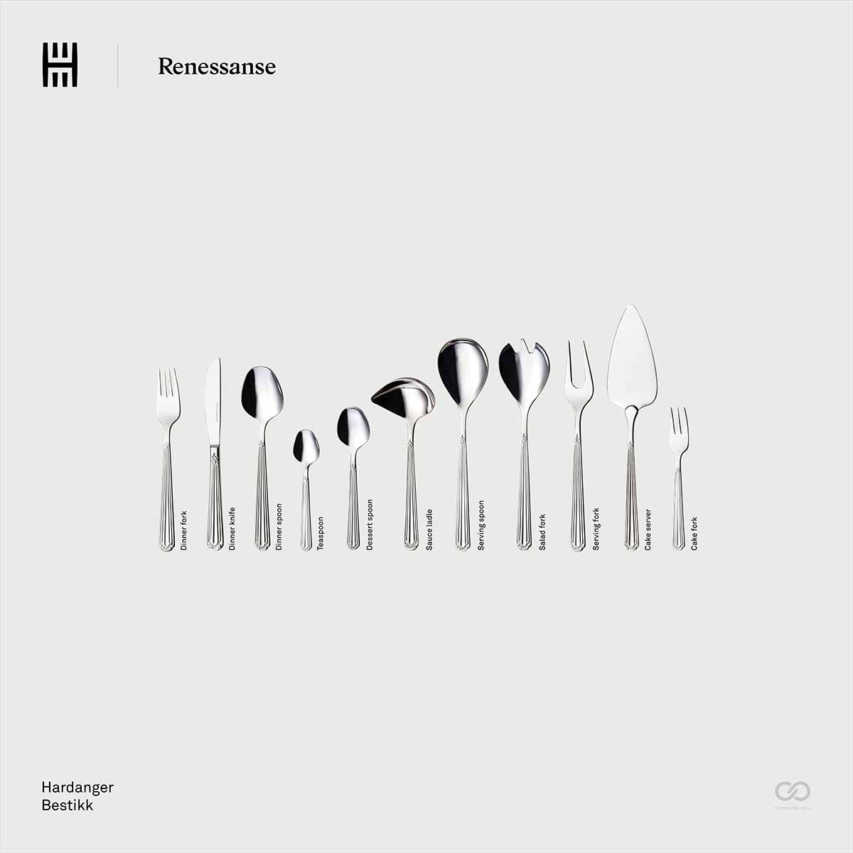 Renessanse Serveringsgaffel - Bild 2